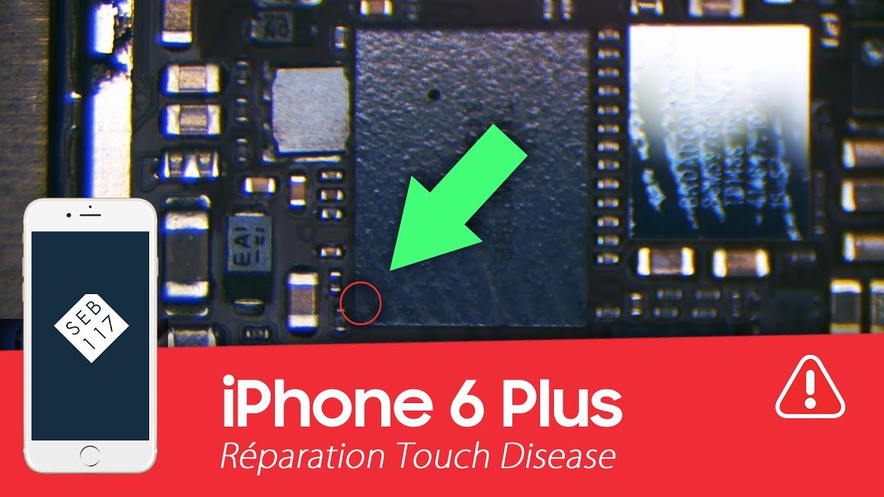 Réparation iPhone 6 plus problème tactile (touch disease)
