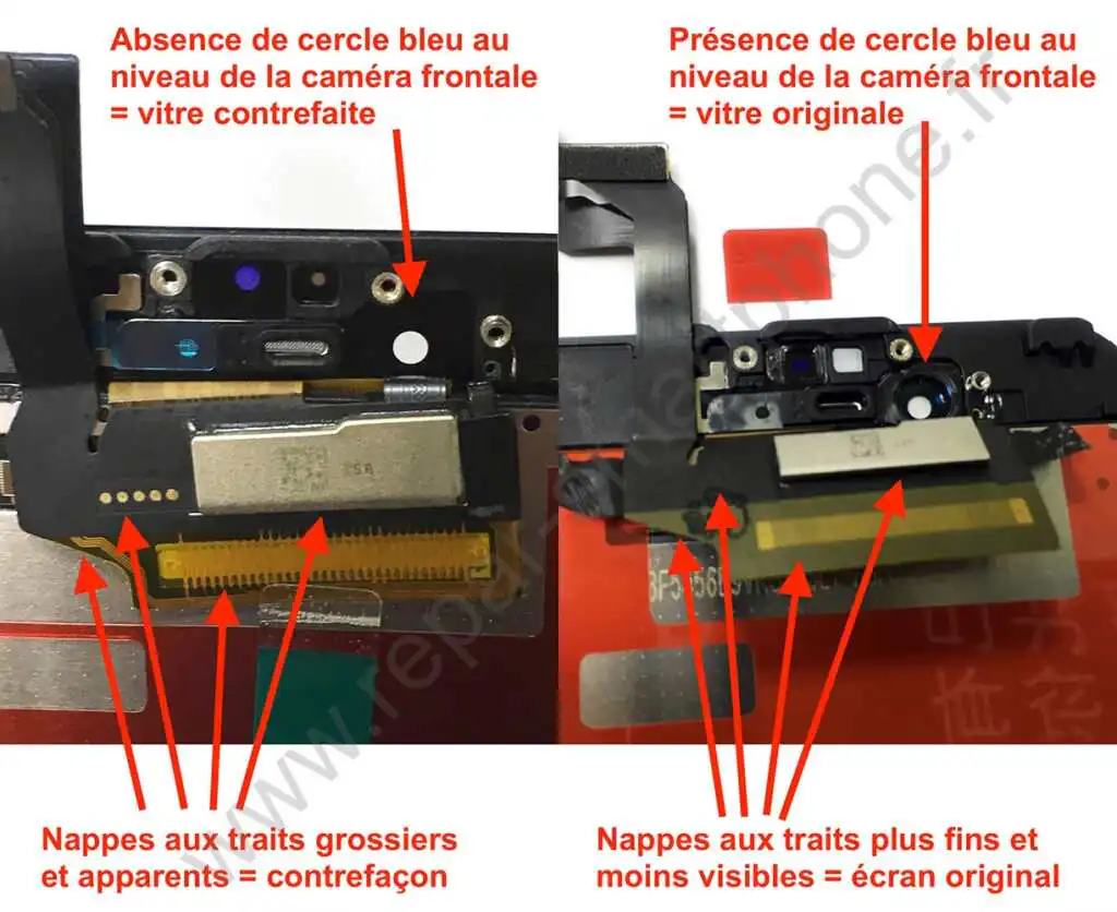 ecran noir 6S comparaison avec texte et watermark