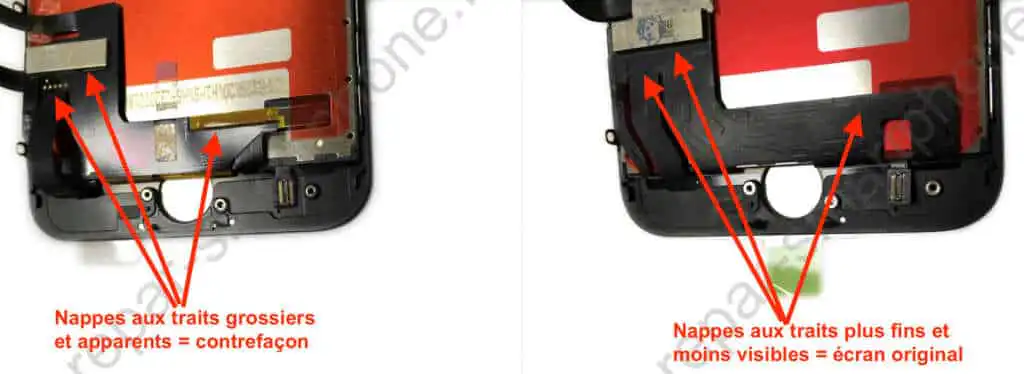 ecran noir iphone 7 bas