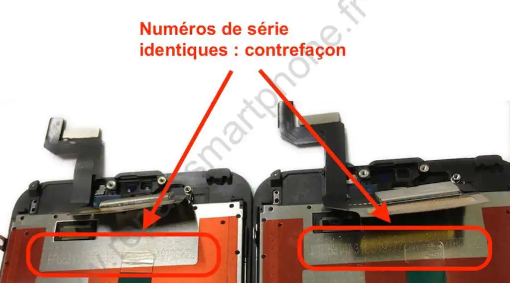 numeros de serie identiques contrefacons iphone 6s