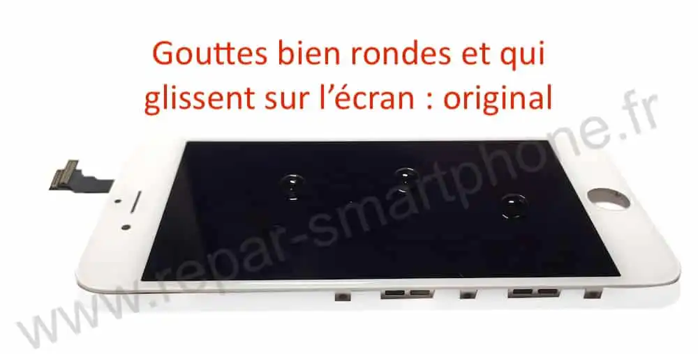 test eau ecran orignal