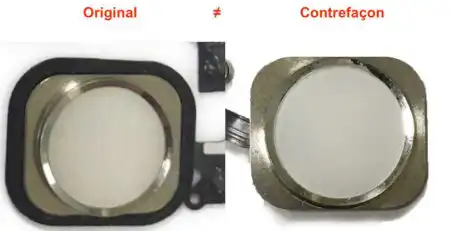 bouton home blanc iPhone 5s 5se original copie