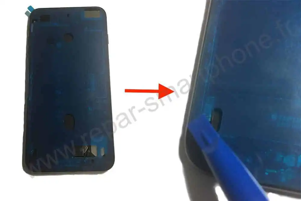 pose du sticker etancheite iPhone 6s, 7, 8