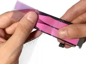 application autocollant batterie