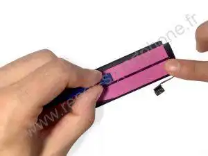 appuyer outil plastique sticker batterie