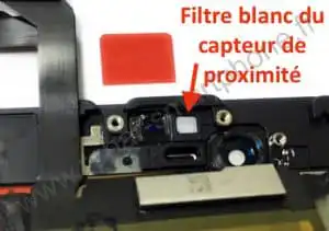 filtre capteur de proximité iphone 6S