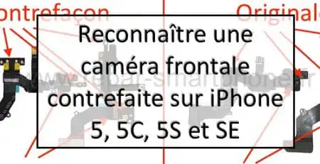 comparaison camera avant originale et contrefaite apercu article