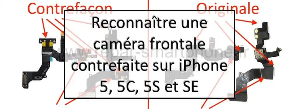 comparaison camera avant originale et contrefaite apercu article