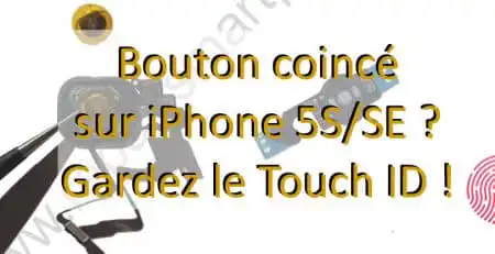changement du bouton home iphone 5s SE apercu