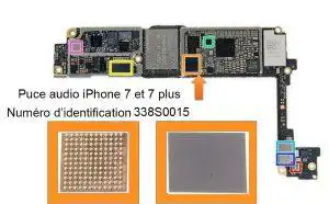 Puce audio iPhone 7 et 7 plus