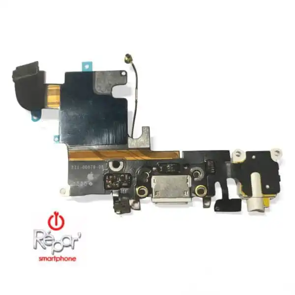 Prise / connecteur de charge interne pour iPhone 6S blanc argent 1 Prise charge iPhone 6S blanc arriere