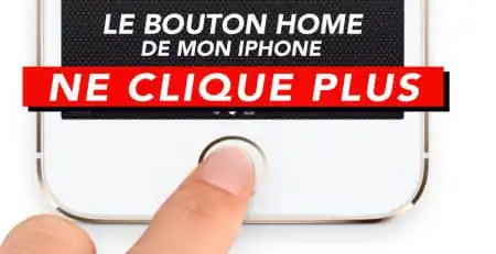 bouton home ne clique plus