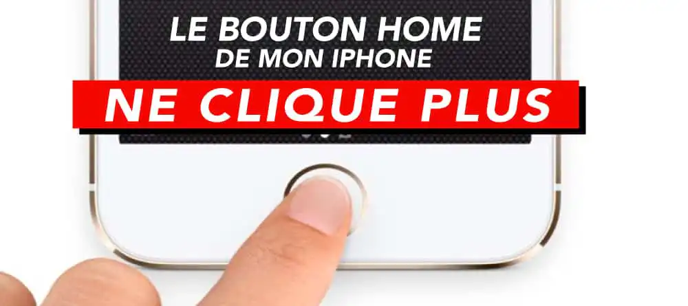 bouton home ne clique plus
