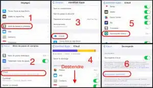 sauvegarde icloud manuelle depuis l'iPhone