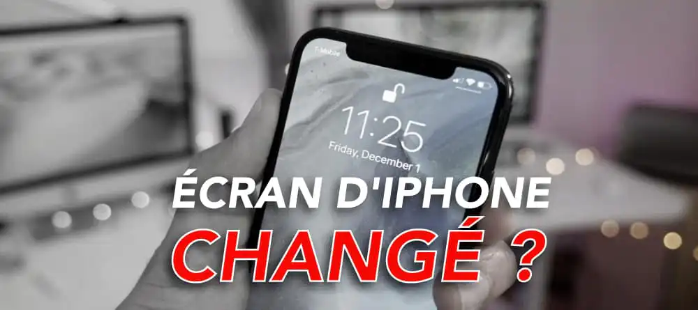 ecran iphone change
