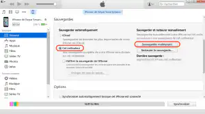 sauvegarder ordinateur iphone