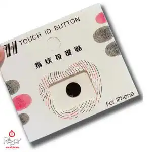 sticker bouton home touch id noir