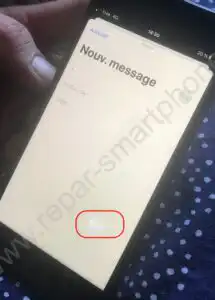 tache bas droite ecran iphone 7 8 7 plus 8 plus