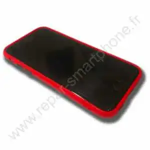 Coque souple rouge boutons noirs avec petits trous pour iPhone Xs 6 coque rouge boutons noirs petits trous iphone 6 6S 7 8_Xs_11_img3