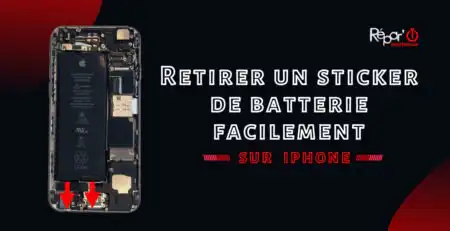 retirer facilement un sticker de batterie sur iphone apercu