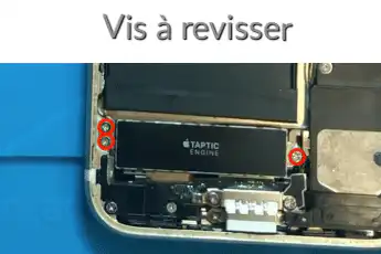 revisser les vis du vibreur iPhone