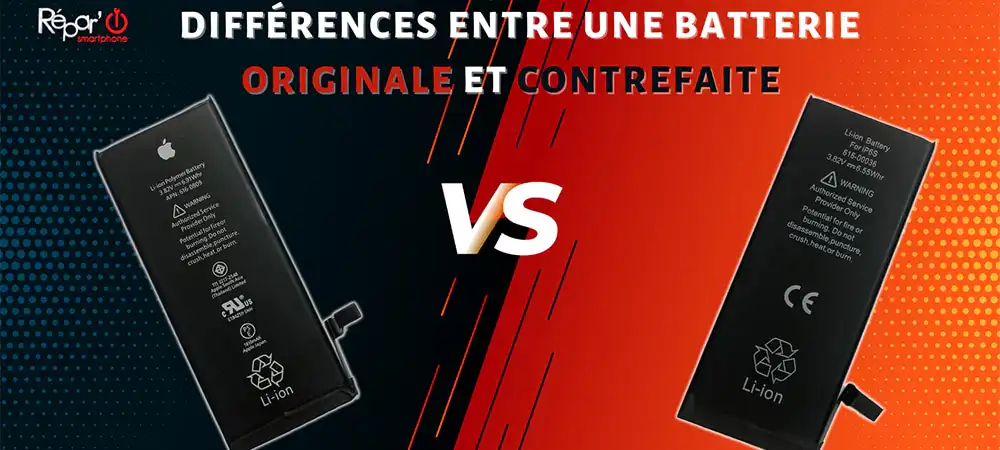 difference batterie originale et batterie contrefaite apercu