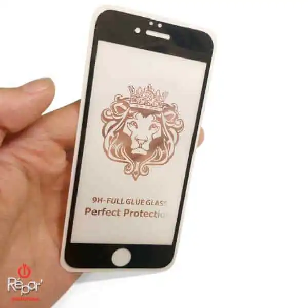 film integral verre trempe iphone 6 6s noir