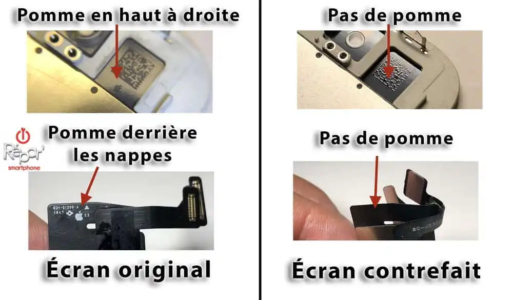 les petites pommes ecran original iphone 8 flch