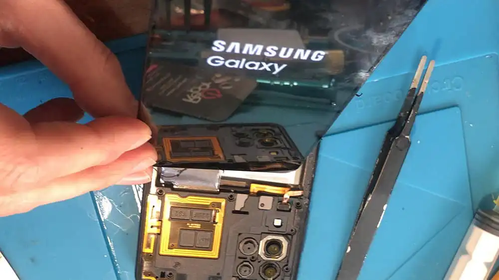 plus de tactile sur samsung a32